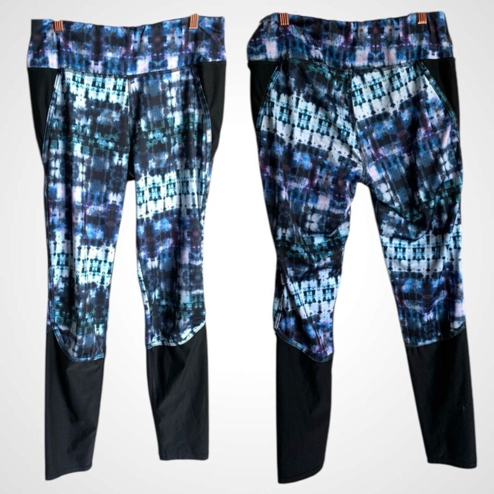 Jewel Tone Tie Dye Yoga‎ Pants RBX L – Pockets Festival Workout Look